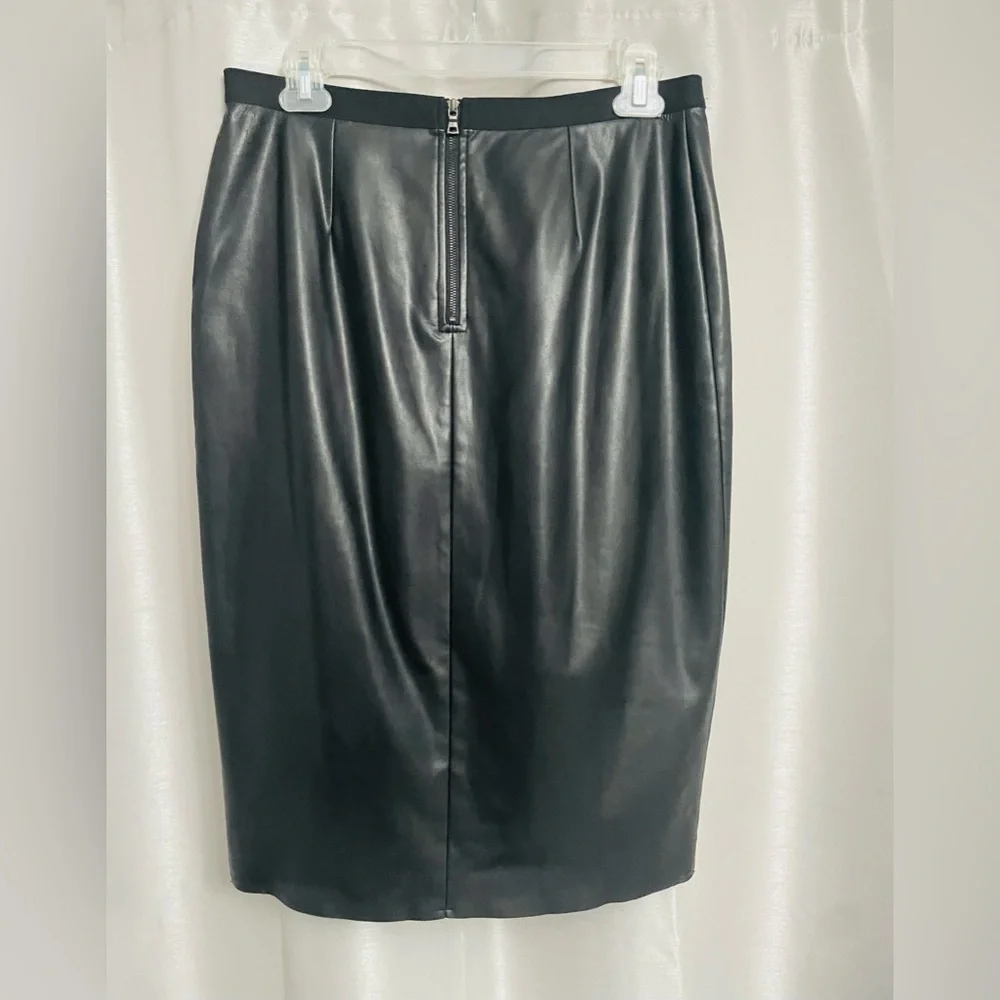 ✨ BCBGMAXAZRIA “Bess” Leather-Look Pencil Skirt - Picture 4 of 9